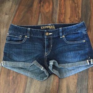 Express denim shorts - 4